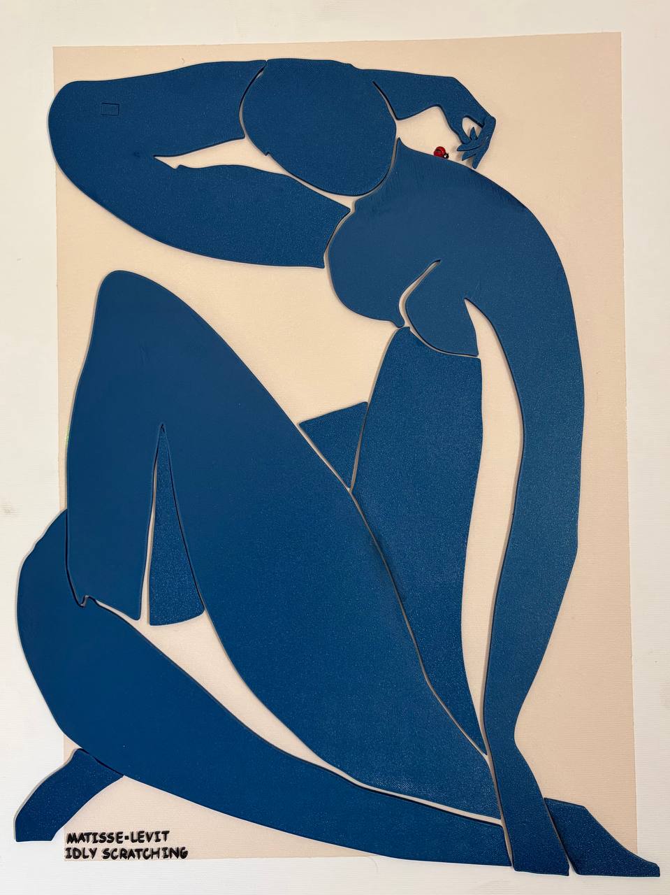 Idly Scratching — Wall relief by Lena Levit